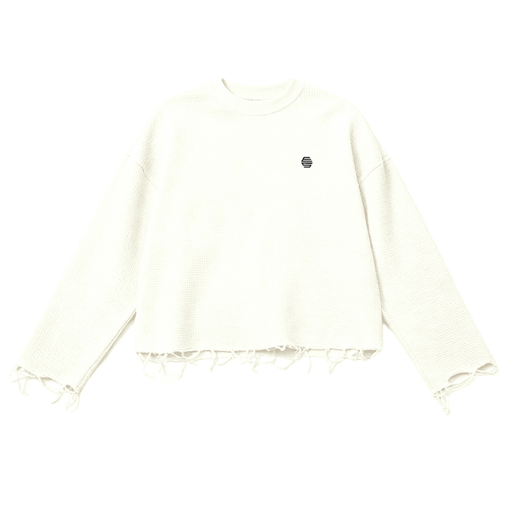 Waffle Cropped Long Sleeve (290GSM)