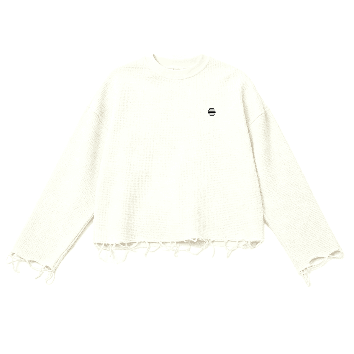 Waffle Cropped Long Sleeve (290GSM)