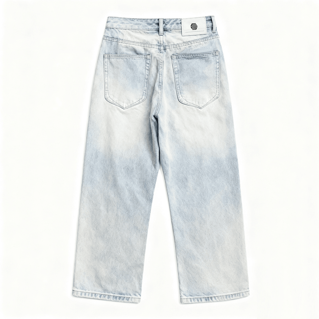 Relaxed Fit Wide Leg Jeans