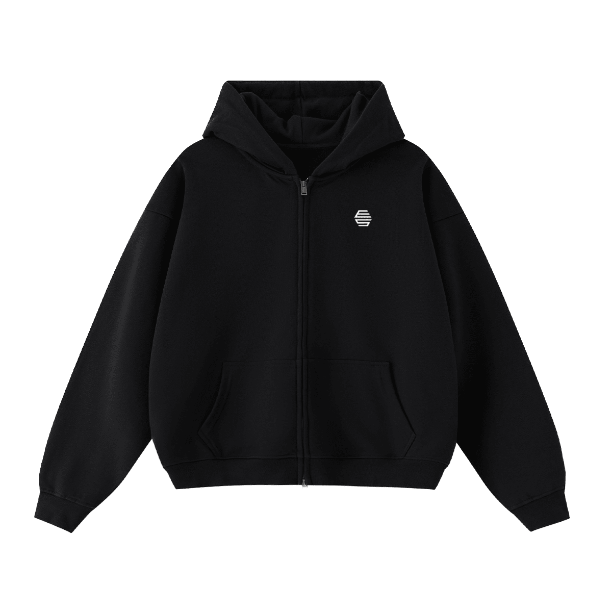 Cropped Zip Hoodie 01