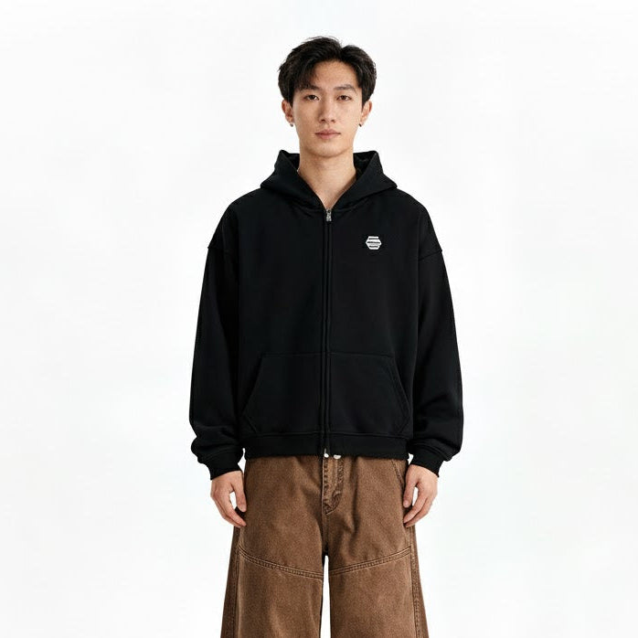 Heavyweigth Cropped Zip Hoodie (460GSM)