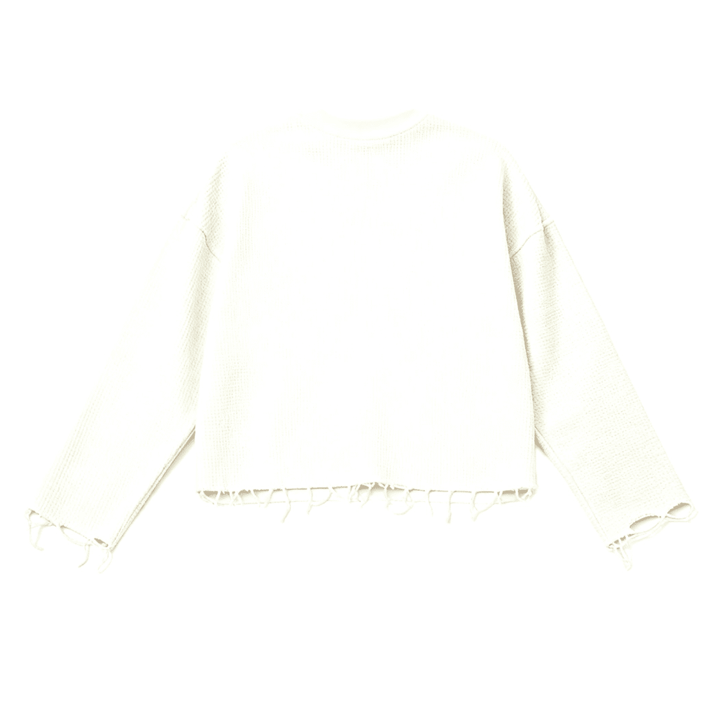 Waffle Cropped Long Sleeve 01